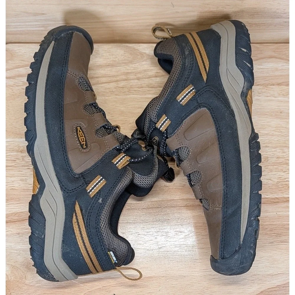 Keen Targhee Waterproof Hiking Shoes Brown‎ Black Youth 6 Women 7.5 1019828
